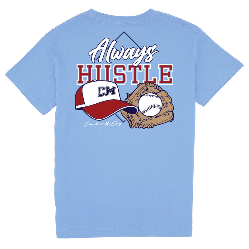 Kids' Always Hustle Short Sleeve Pocket Tee Short Sleeve T-Shirt Cardin McCoy Carolina Blue XXS (2/3) 