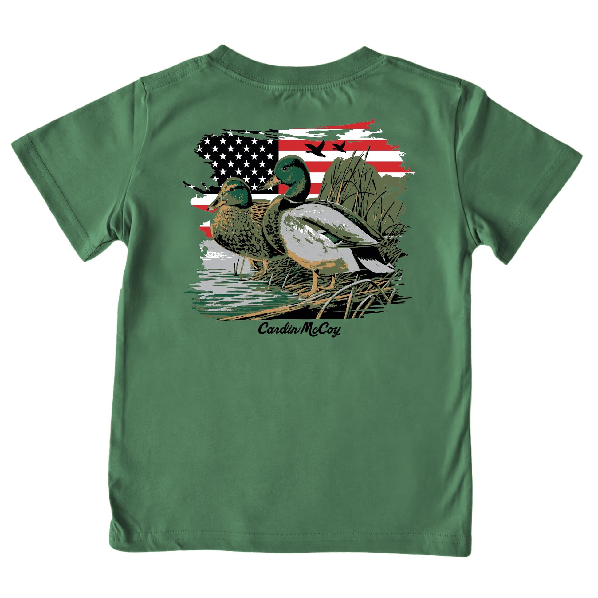 Kids' American Mallard Short-Sleeve Tee Short Sleeve T-Shirt Cardin McCoy Dark Olive XXS (2/3) Pocket