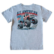 Kids' American Monster Truck Short-Sleeve Tee Short Sleeve T-Shirt Cardin McCoy Heather Gray XXS (2/3) Pocket