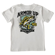 Kids' Armor Up Short-Sleeve Tee Short Sleeve T-Shirt Cardin McCoy Ice Gray XXS (2/3) Pocket