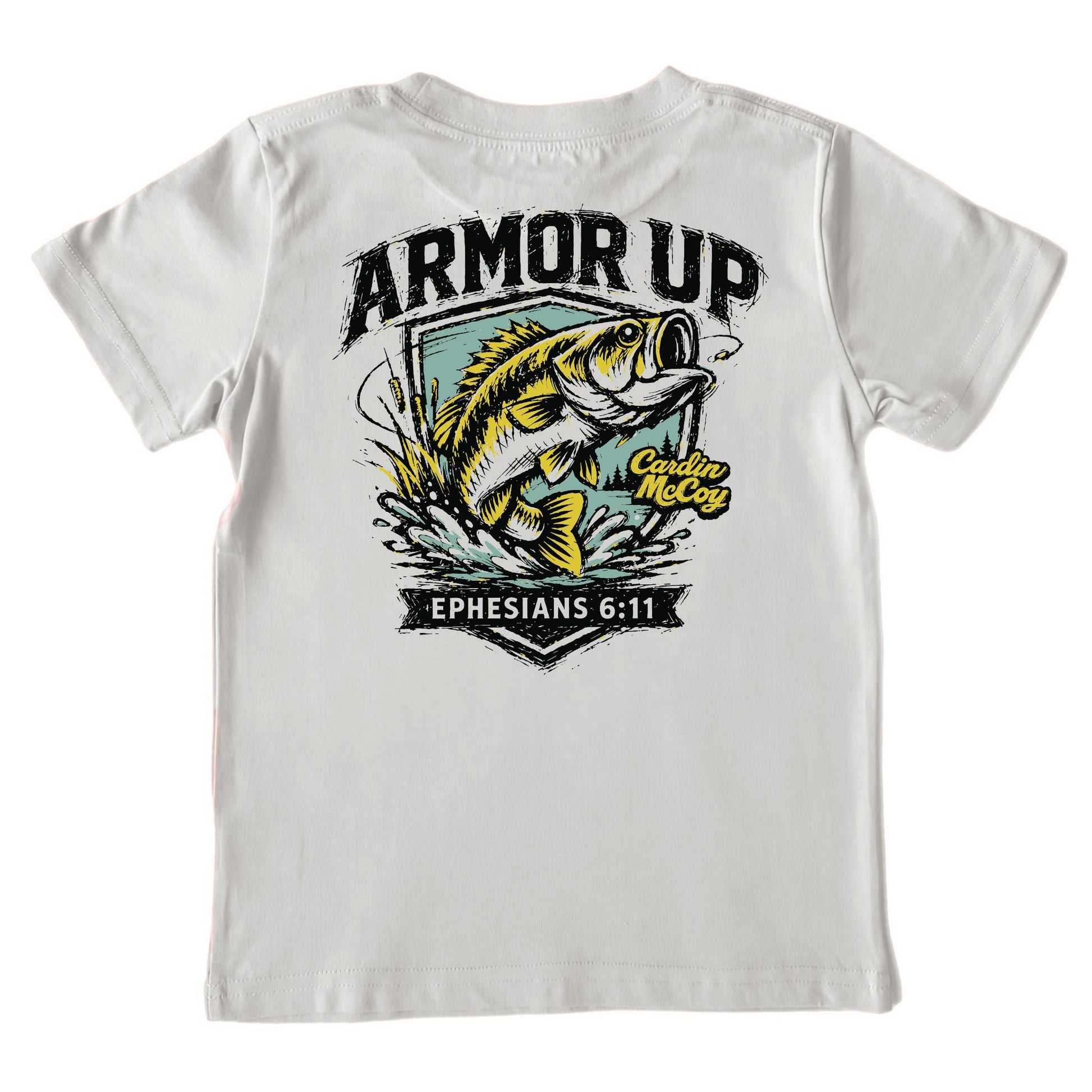 Kids' Armor Up Short-Sleeve Tee Short Sleeve T-Shirt Cardin McCoy Ice Gray XXS (2/3) Pocket