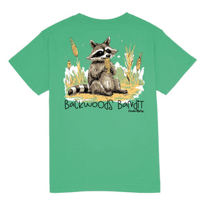 Kids' Backwoods Bandit Short Sleeve Tee Short Sleeve T-Shirt Cardin McCoy Green XS (4/5) No Pocket