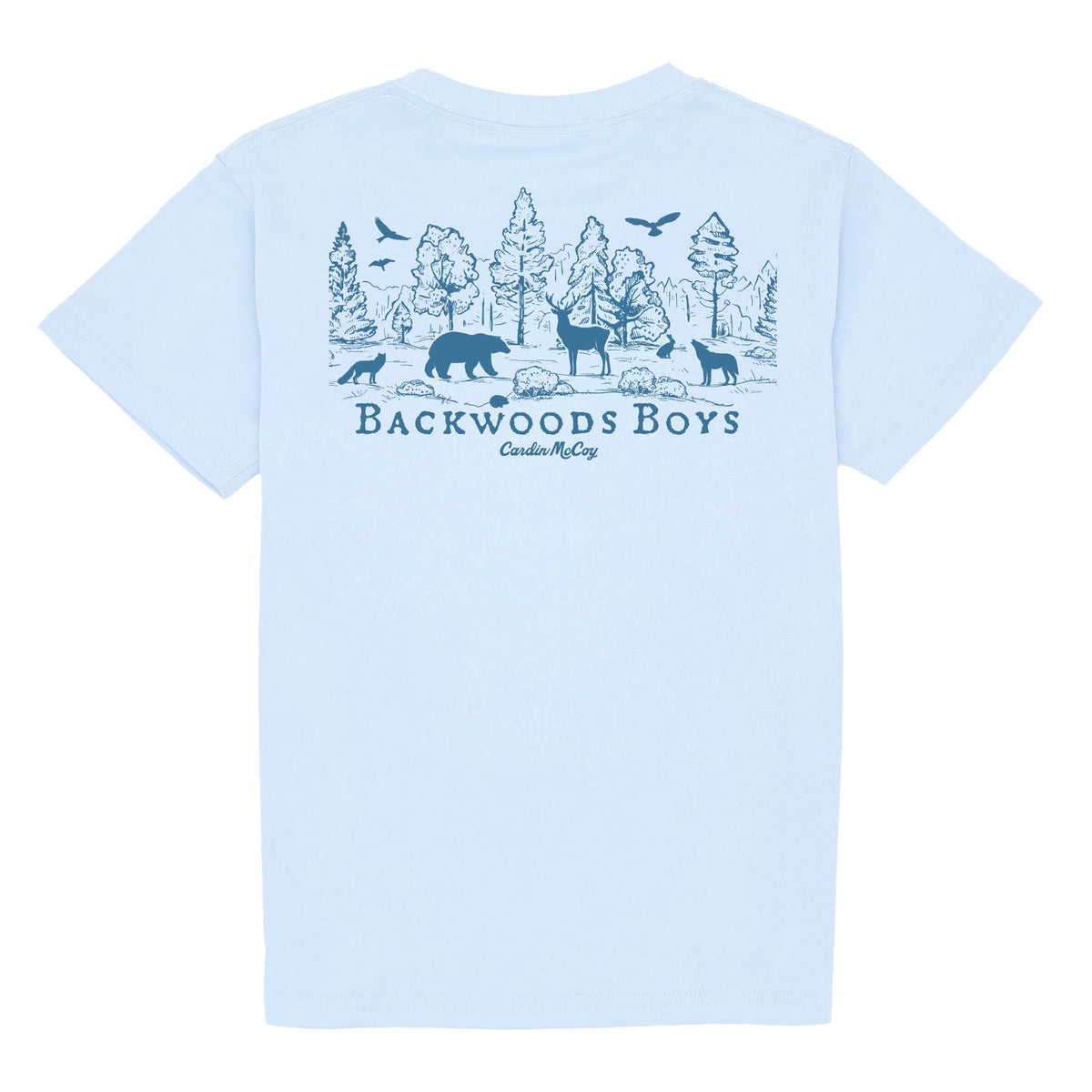 Kids' Backwoods Boys Short Sleeve Tee Short Sleeve T-Shirt Cardin McCoy Cool Blue XXS (2/3) Pocket