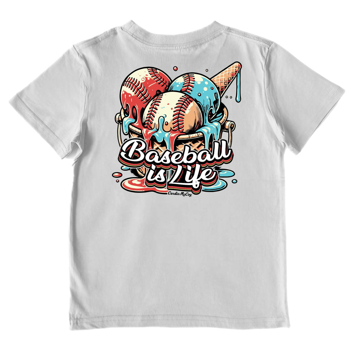 Kids' Baseball Drip Performance Short-Sleeve Tee Short Sleeve T-Shirt Cardin McCoy Gray Mist XXS (2/3) 