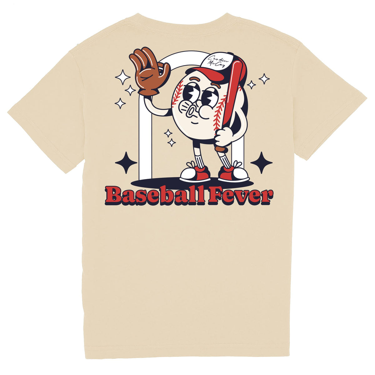 Kids' Baseball Fever Short Sleeve Pocket Tee Short Sleeve T-Shirt Cardin McCoy Sand XXS (2/3) 