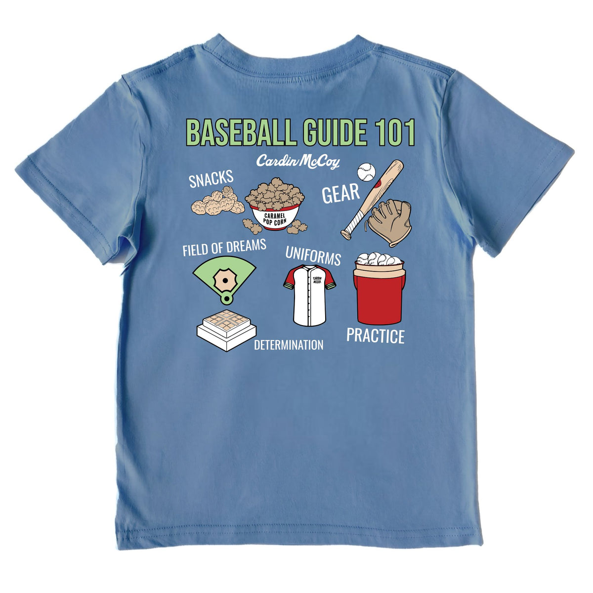 Kids' Baseball Guide 101 Performance Short-Sleeve Tee Short Sleeve T-Shirt Cardin McCoy Captain Blue XXS (2/3) 