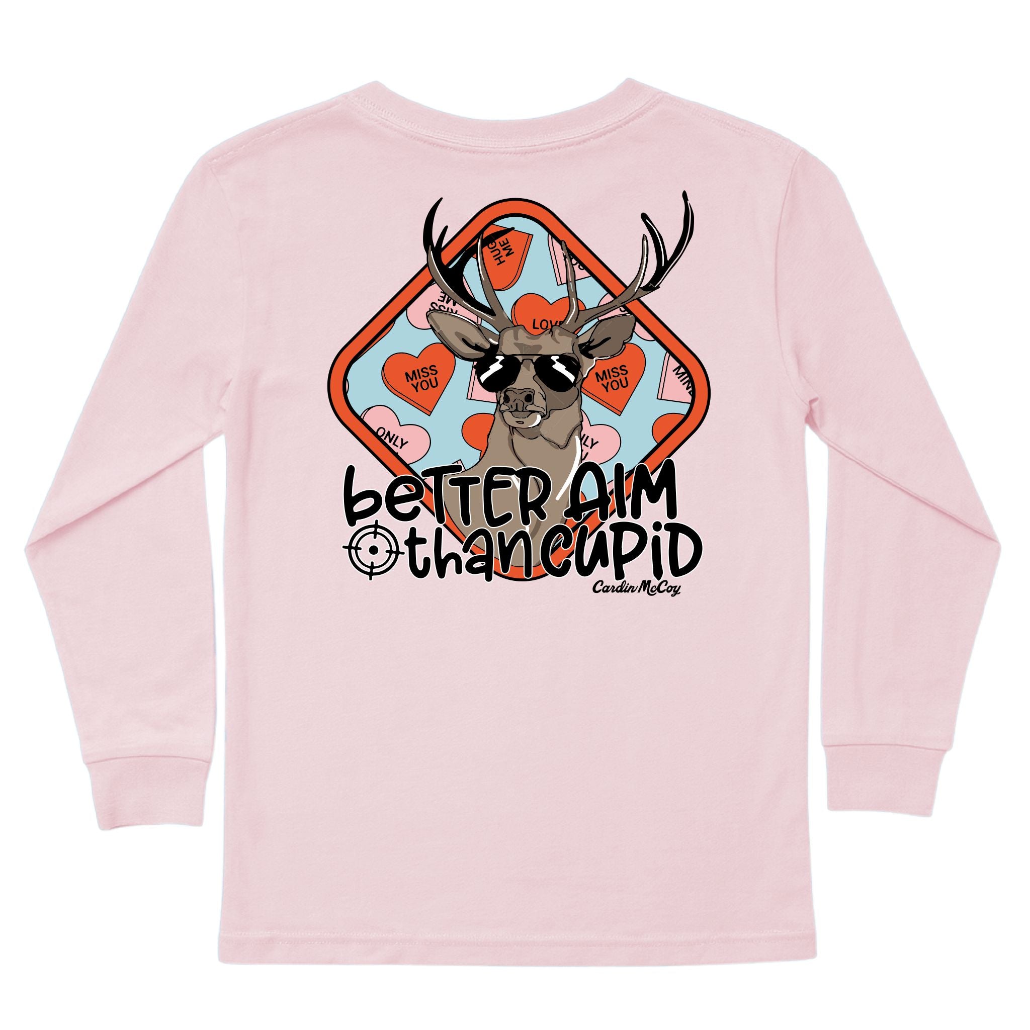 Kids' Better Aim Long-Sleeve Tee Long Sleeve T-Shirt Cardin McCoy Light Pink XXS (2/3) Pocket
