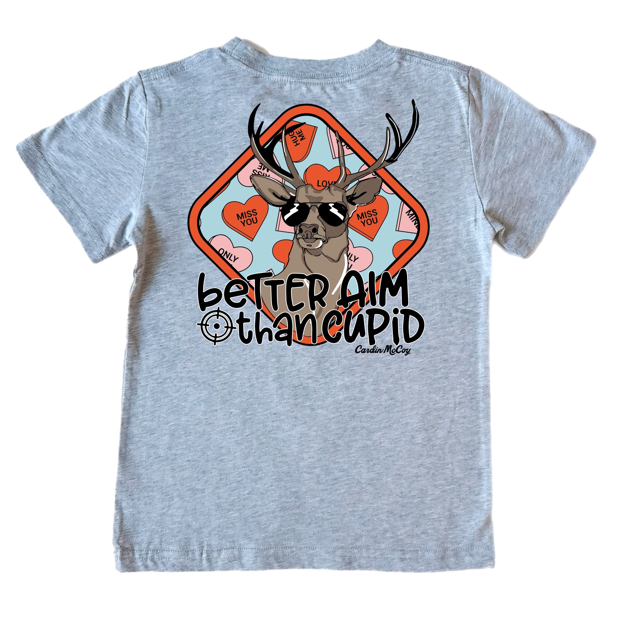 Kids' Better Aim Short-Sleeve Tee Short Sleeve T-Shirt Cardin McCoy Heather Gray XXS (2/3) Pocket