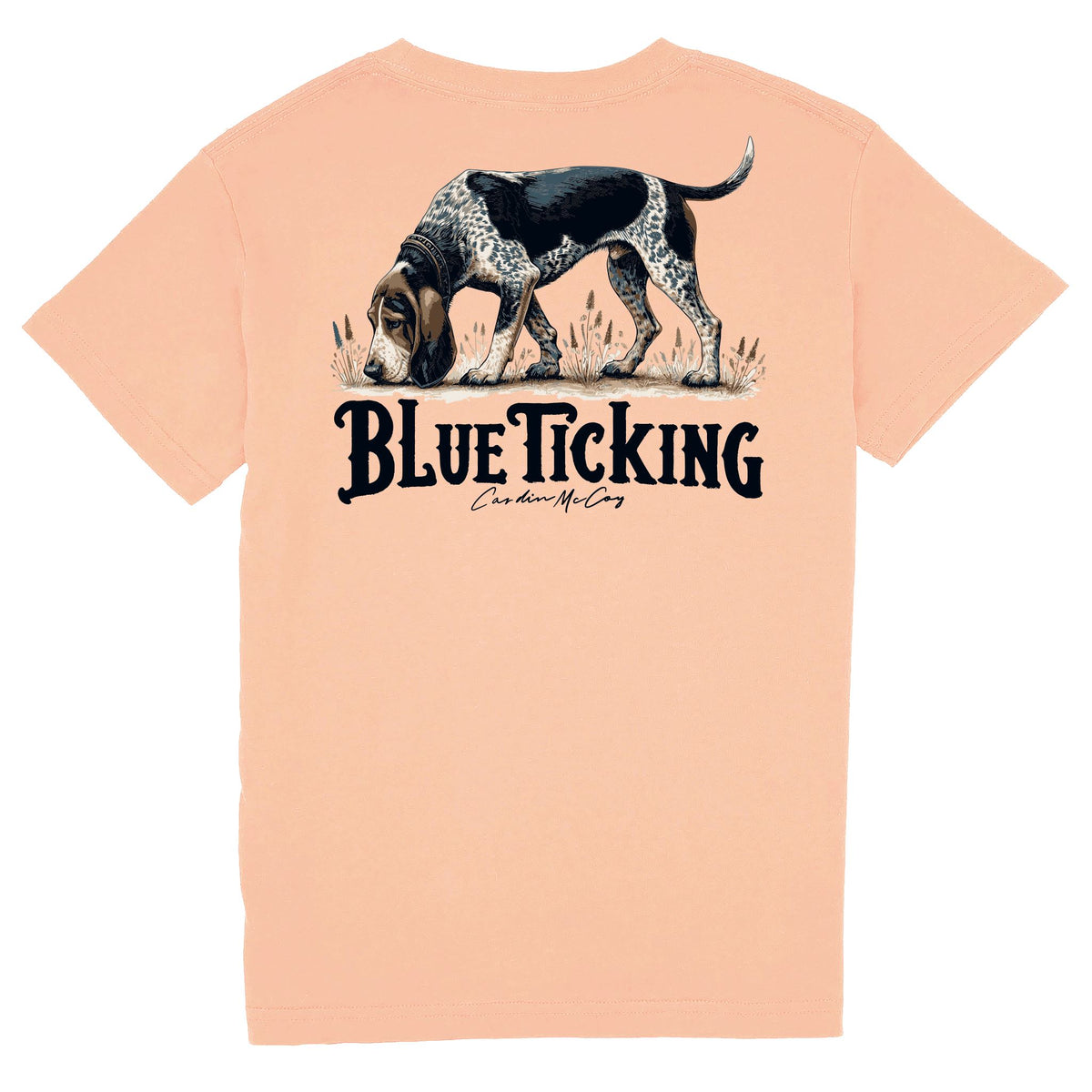 Kids' Blue Ticking Short Sleeve Tee Short Sleeve T-Shirt Cardin McCoy Peach XXS (2/3) 