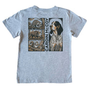 Kids' Bluetick Grid Short-Sleeve Tee Short Sleeve T-Shirt Cardin McCoy Heather Gray XXS (2/3) Pocket