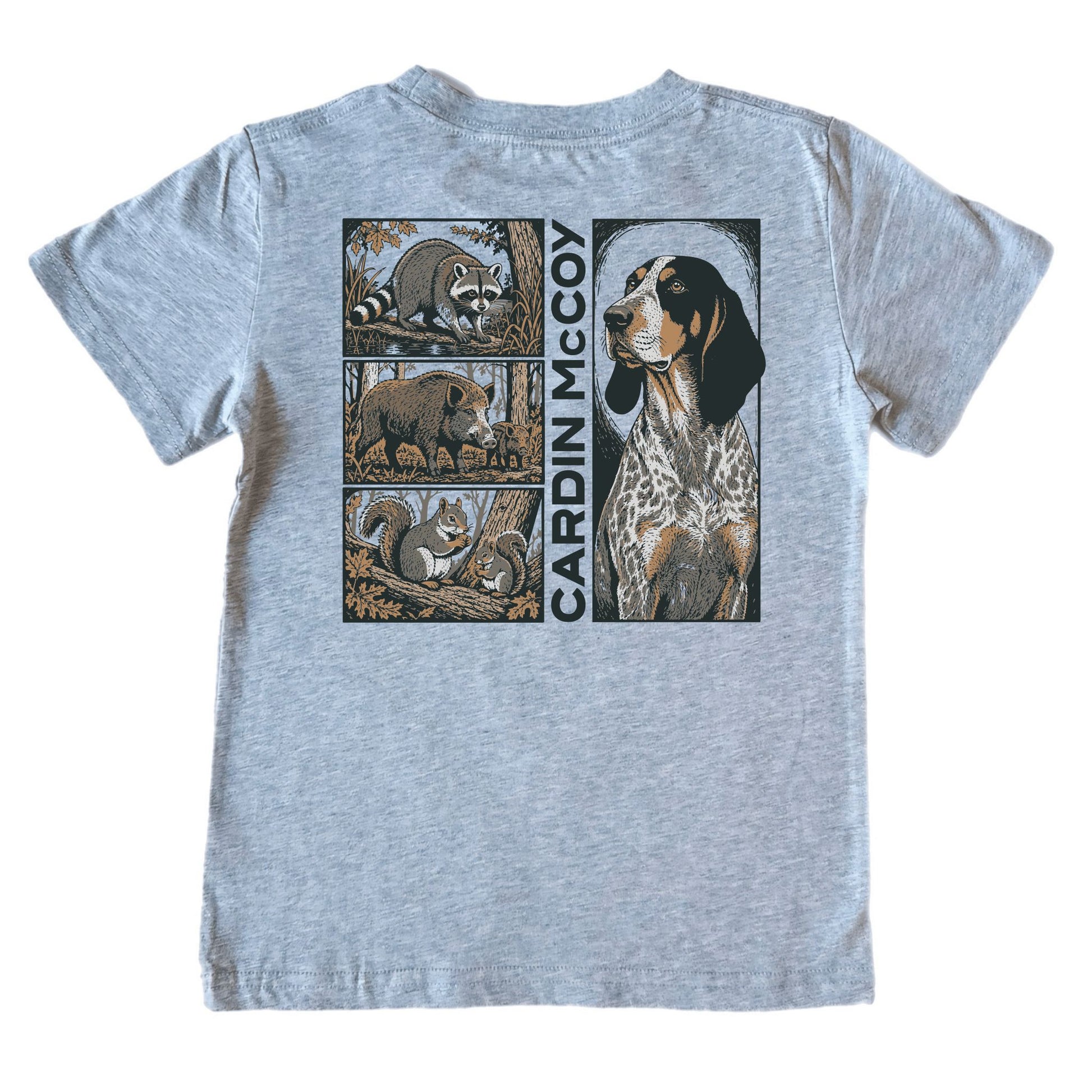 Kids' Bluetick Grid Short-Sleeve Tee Short Sleeve T-Shirt Cardin McCoy Heather Gray XXS (2/3) Pocket
