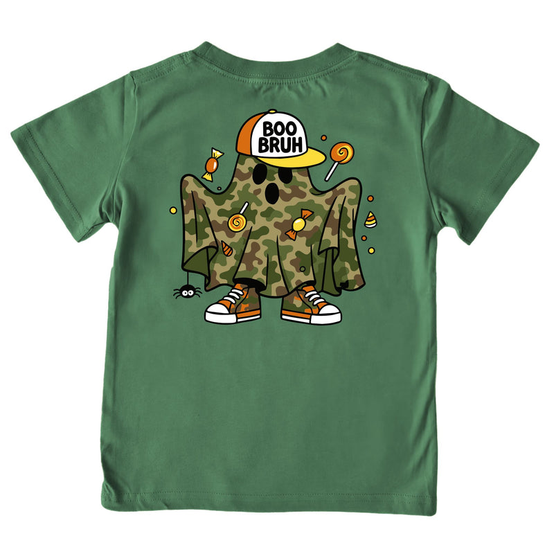 Kids' Boo Bruh Short-Sleeve Tee Short Sleeve T-Shirt Cardin McCoy Dark Olive XXS (2/3) Pocket
