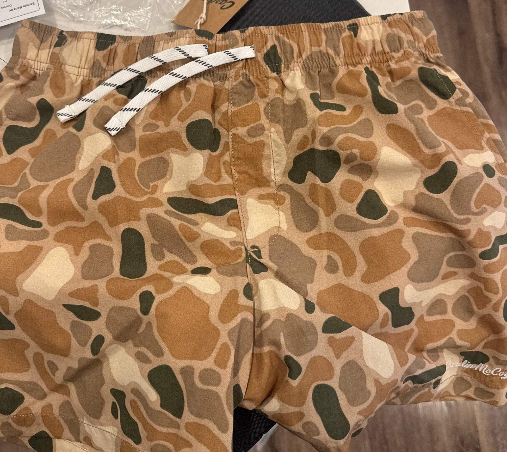 Kids' Brown Camo Performance Shorts Shorts Cardin McCoy Brown Camo XXS (2/3) 