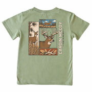 Kids' Buck Outdoors Short-Sleeve Tee Short Sleeve T-Shirt Cardin McCoy Light Olive XXS (2/3) Pocket