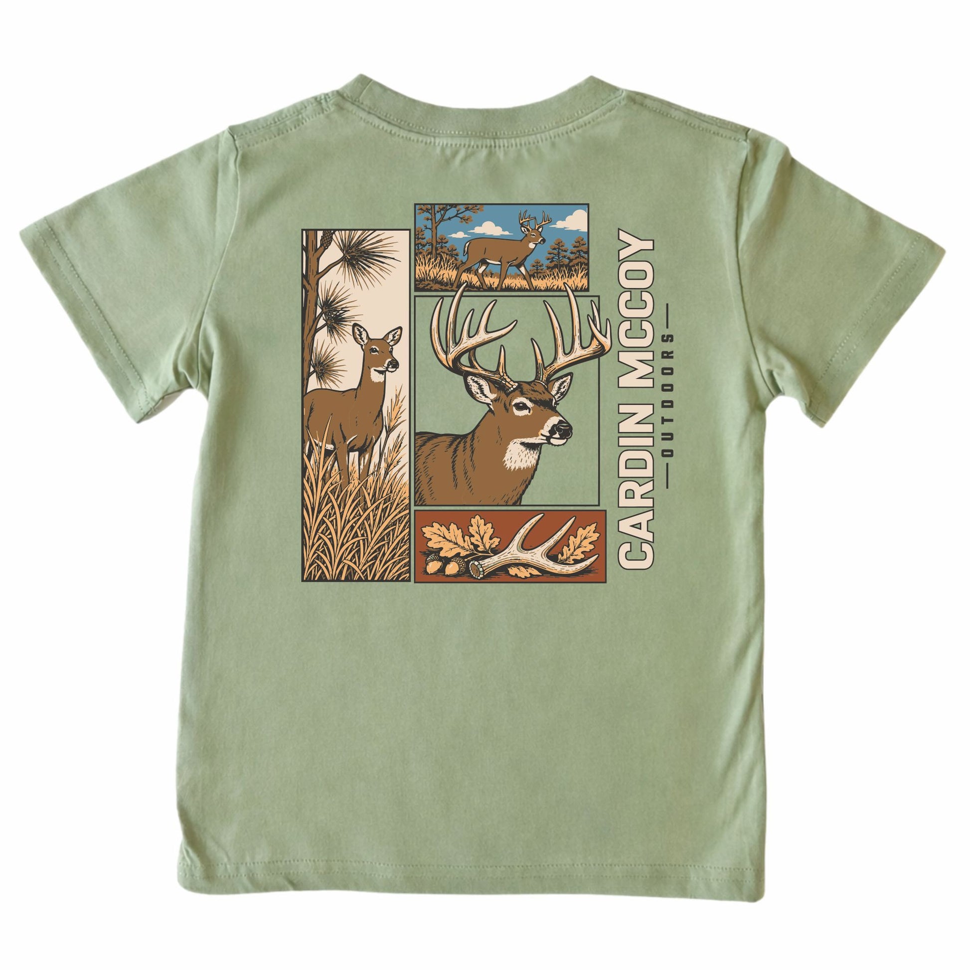 Kids' Buck Outdoors Short-Sleeve Tee Short Sleeve T-Shirt Cardin McCoy Light Olive XXS (2/3) Pocket