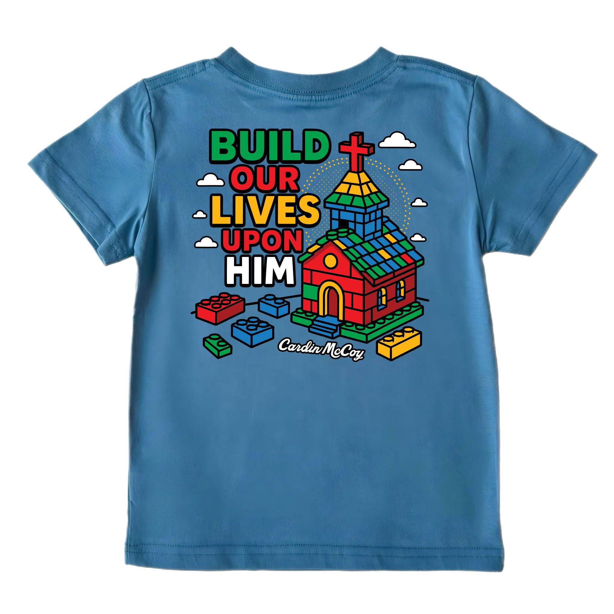 Kids' Build Our Lives Short-Sleeve Tee Short Sleeve T-Shirt Cardin McCoy Blue XXS (2/3) No Pocket
