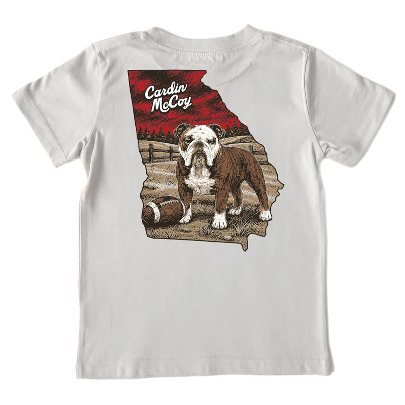 Kids' Bulldog Football Short-Sleeve Tee