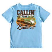 Kids' Callin and Ballin Short-Sleeve Tee Short Sleeve T-Shirt Cardin McCoy Light Blue XXS (2/3) Pocket