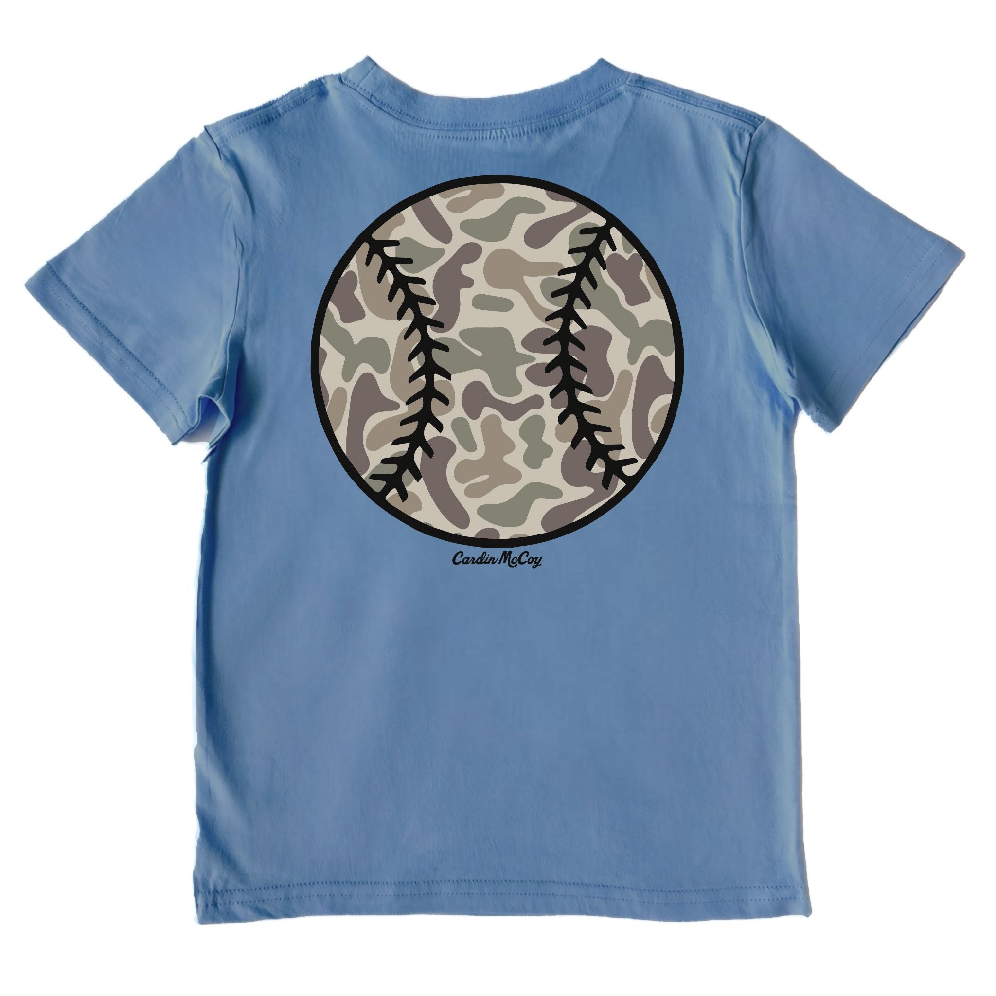 Kids' Camo Baseball Performance Short-Sleeve Tee Short Sleeve T-Shirt Cardin McCoy Captain Blue XXS (2/3) 