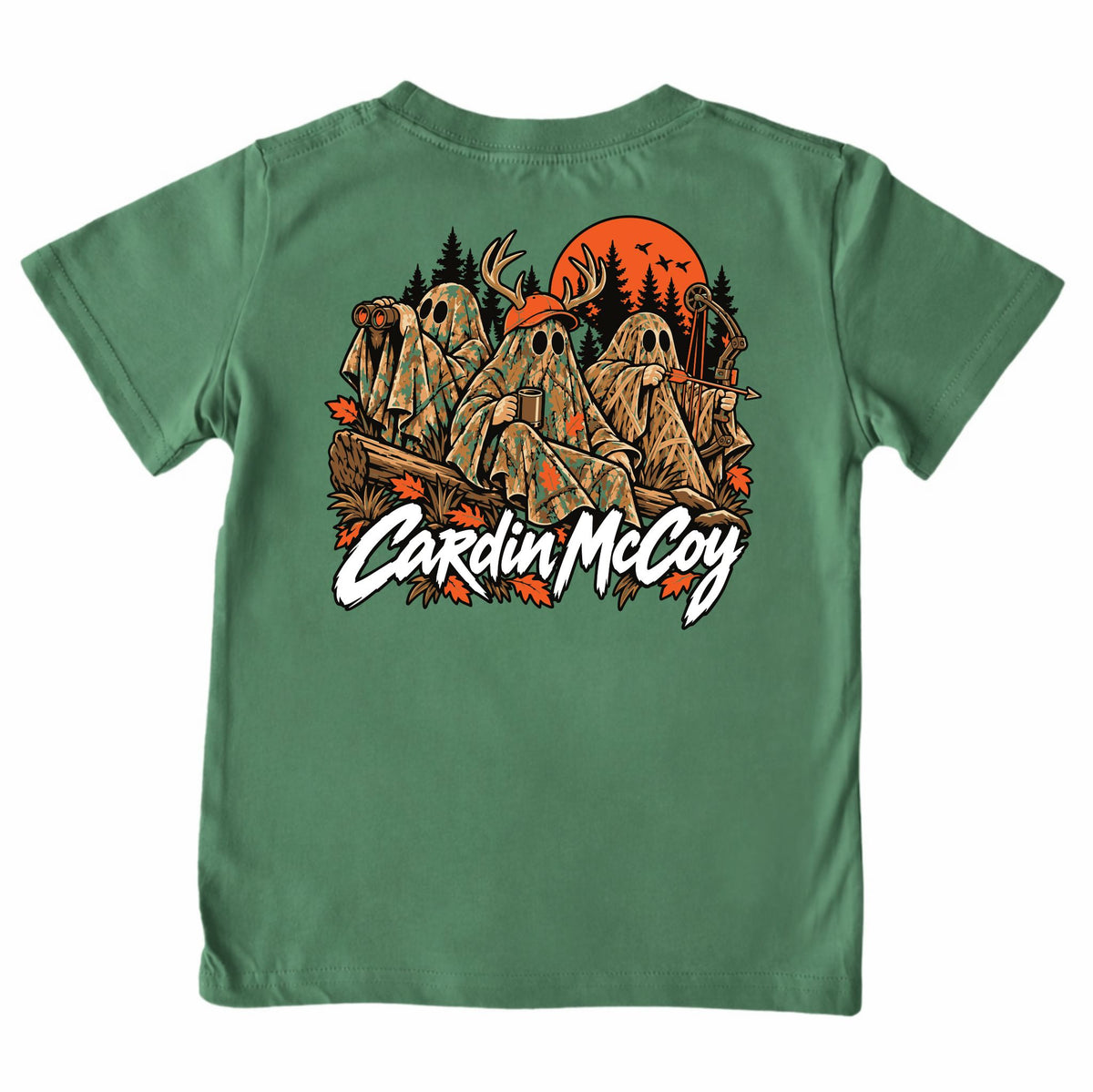 Kids' Camo Halloween Short-Sleeve Tee Short Sleeve T-Shirt Cardin McCoy Dark Olive XXS (2/3) Pocket