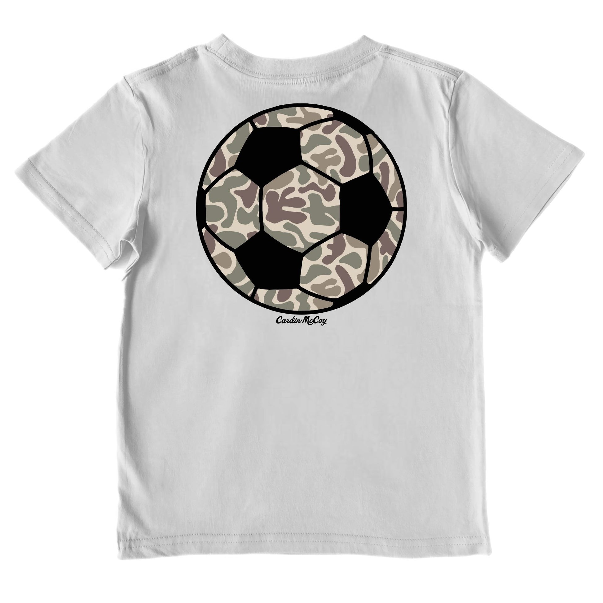 Kids' Camo Soccer Short-Sleeve Tee Short Sleeve T-Shirt Cardin McCoy Ice Gray XXS (2/3) Pocket