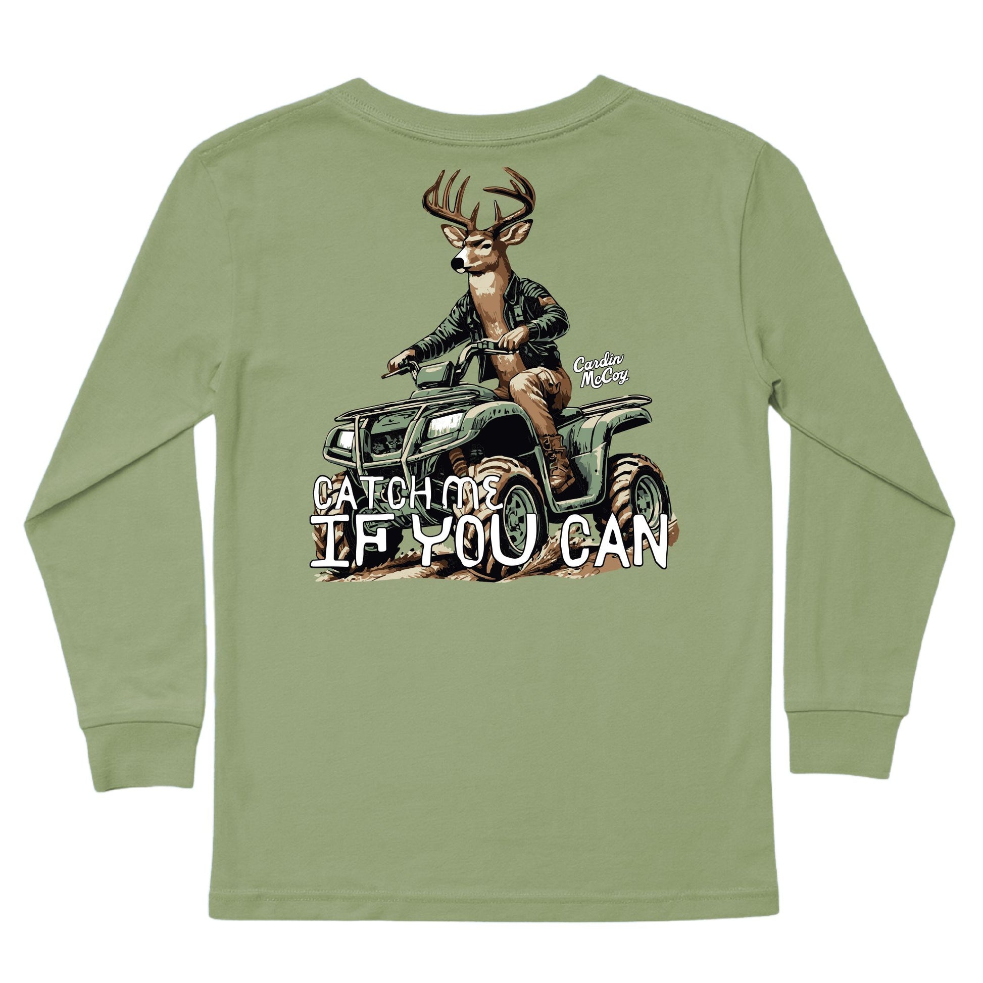 Kids' Catch Me If You Can Long-Sleeve Tee Long Sleeve T-Shirt Cardin McCoy Light Olive XXS (2/3) Pocket
