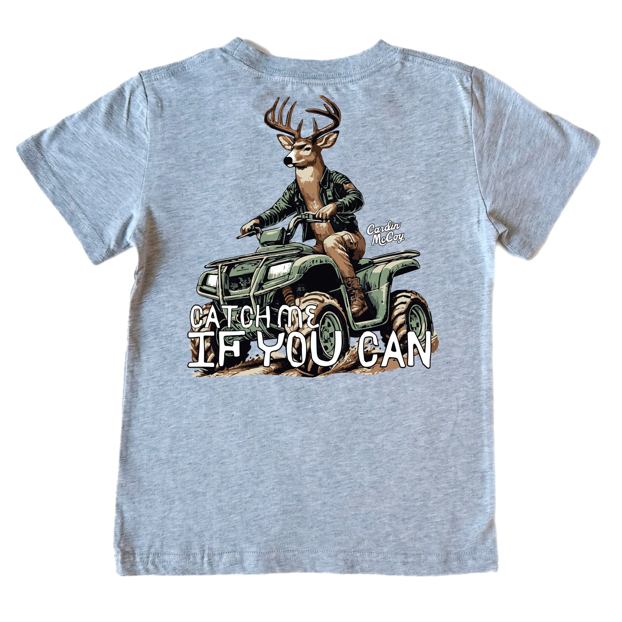 Kids' Catch Me If You Can Short-Sleeve Tee Short Sleeve T-Shirt Cardin McCoy Heather Gray XXS (2/3) Pocket
