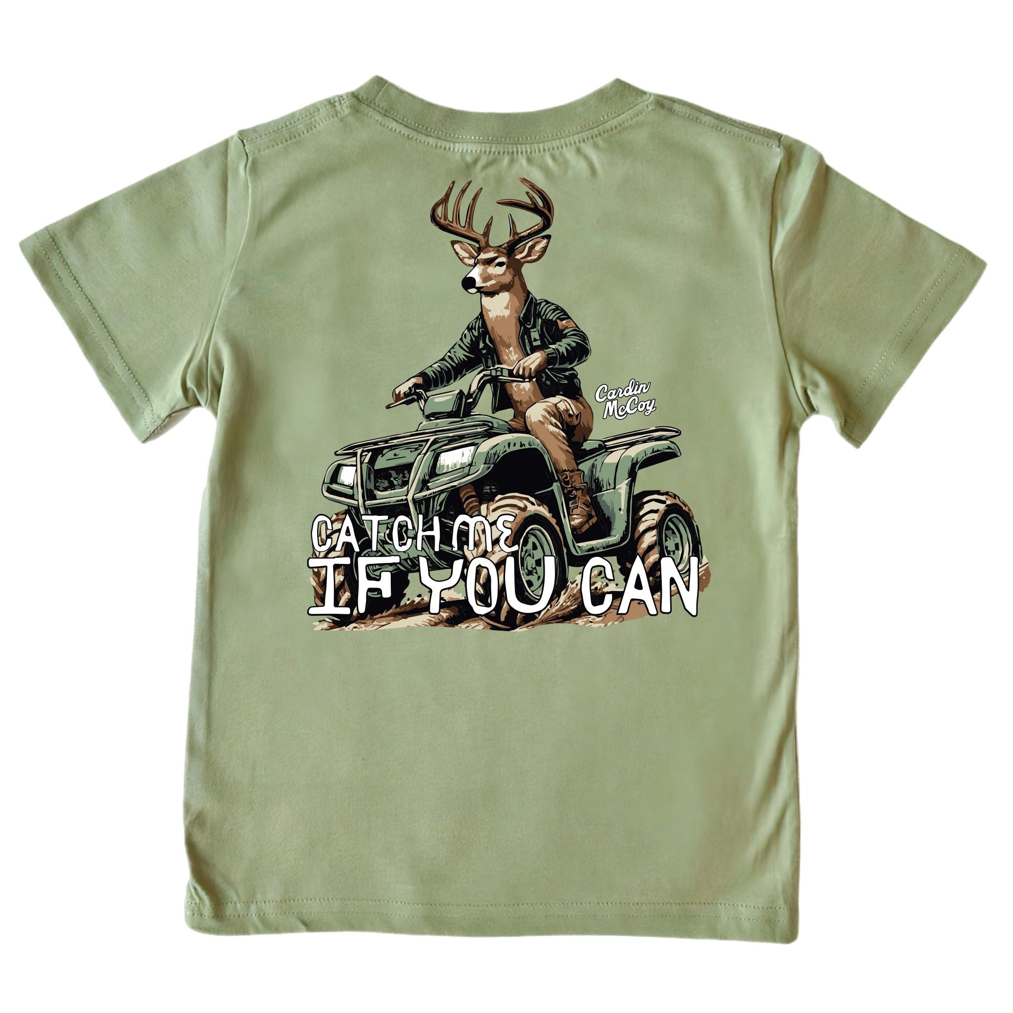 Kids' Catch Me If You Can Short-Sleeve Tee Short Sleeve T-Shirt Cardin McCoy Light Olive XXS (2/3) Pocket