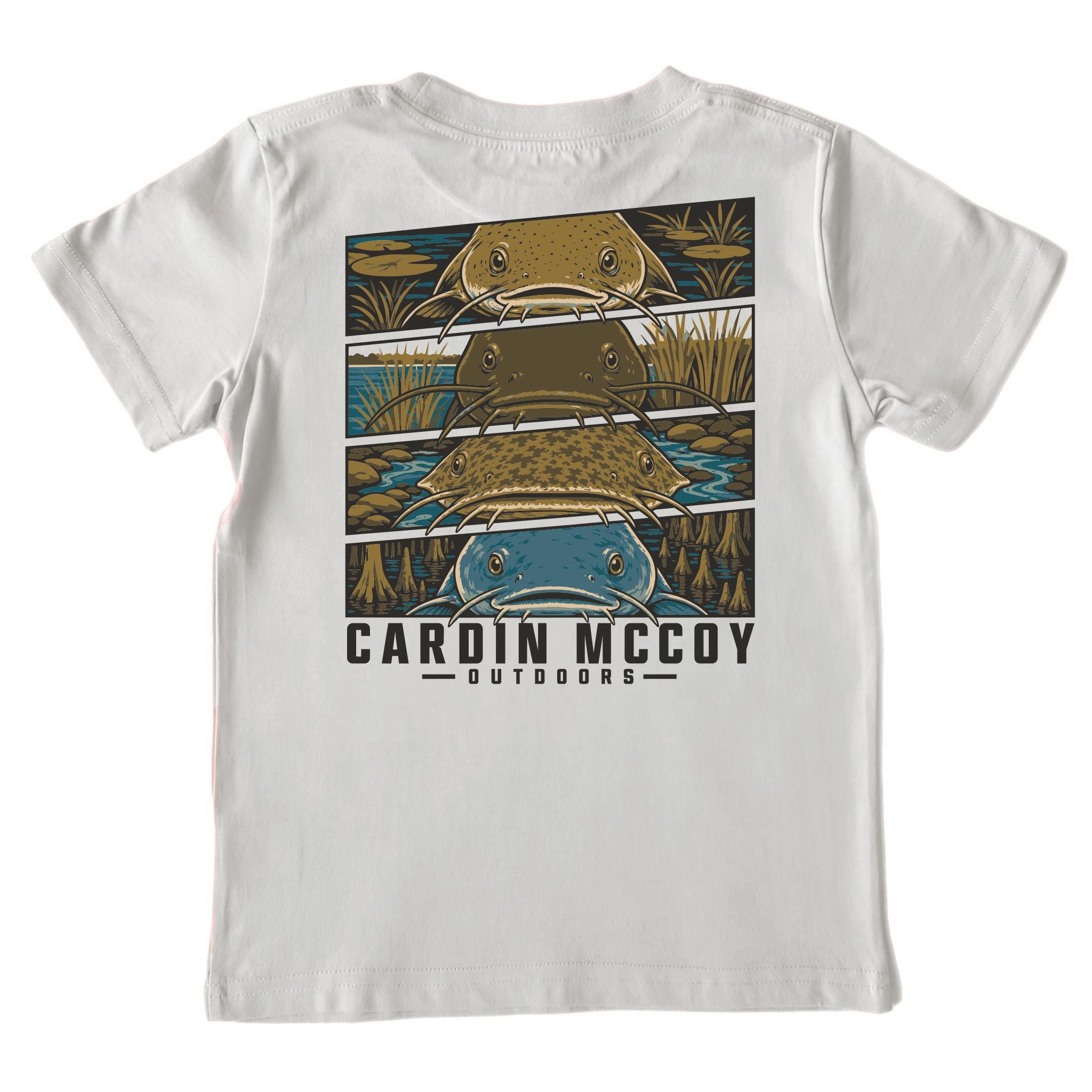 Kids' Catfish Grid Short-Sleeve Tee Short Sleeve T-Shirt Cardin McCoy Ice Gray XXS (2/3) Pocket