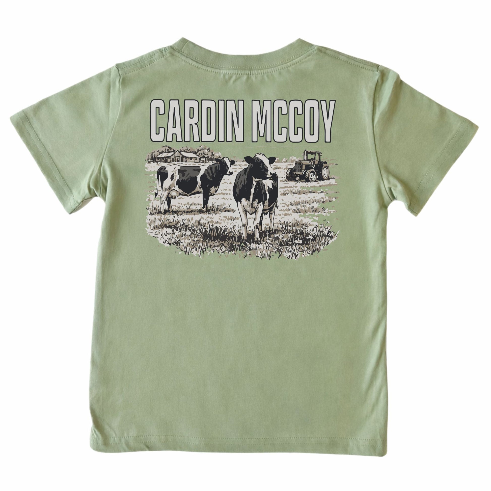 Kids' CM Cow Short-Sleeve Tee Short Sleeve T-Shirt Cardin McCoy Light Olive XXS (2/3) Pocket
