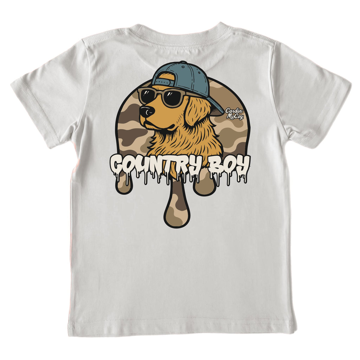 Kids' Country Drip Short-Sleeve Tee Short Sleeve T-Shirt Cardin McCoy Ice Gray XXS (2/3) Pocket