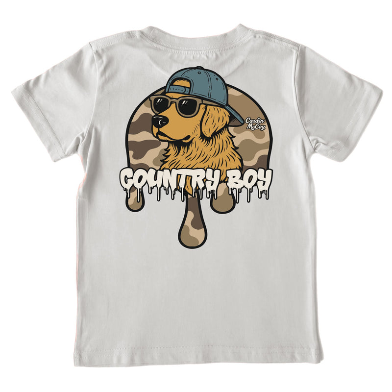 Kids' Country Drip Short-Sleeve Tee Short Sleeve T-Shirt Cardin McCoy Ice Gray XXS (2/3) Pocket