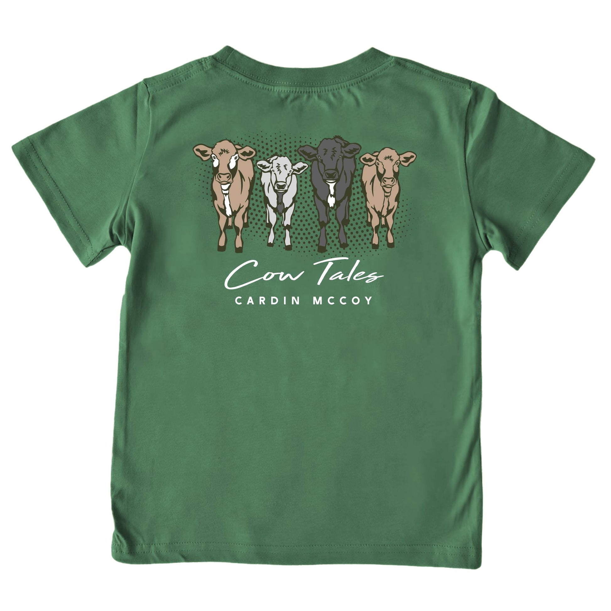 Kids' Cow Tales Short-Sleeve Tee Short Sleeve T-Shirt Cardin McCoy Dark Olive XXS (2/3) Pocket