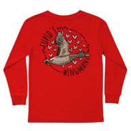 Kids' Cupid's Wingman Long-Sleeve Tee Long Sleeve T-Shirt Cardin McCoy Red XXS (2/3) Pocket
