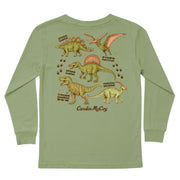 Kids' Dino Types Long-Sleeve Tee Long Sleeve T-Shirt Cardin McCoy Light Olive XXS (2/3) Pocket