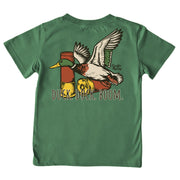 Kids' Duck Duck Boom Short-Sleeve Tee Short Sleeve T-Shirt Cardin McCoy Dark Olive XXS (2/3) Pocket