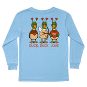 Kids' Duck, Duck, Love Long-Sleeve Tee Long Sleeve T-Shirt Cardin McCoy Light Blue XXS (2/3) Pocket