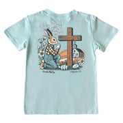 Kids' Every Knee Easter Short-Sleeve Tee Short Sleeve T-Shirt Cardin McCoy Blue Mint XXS (2/3) Pocket