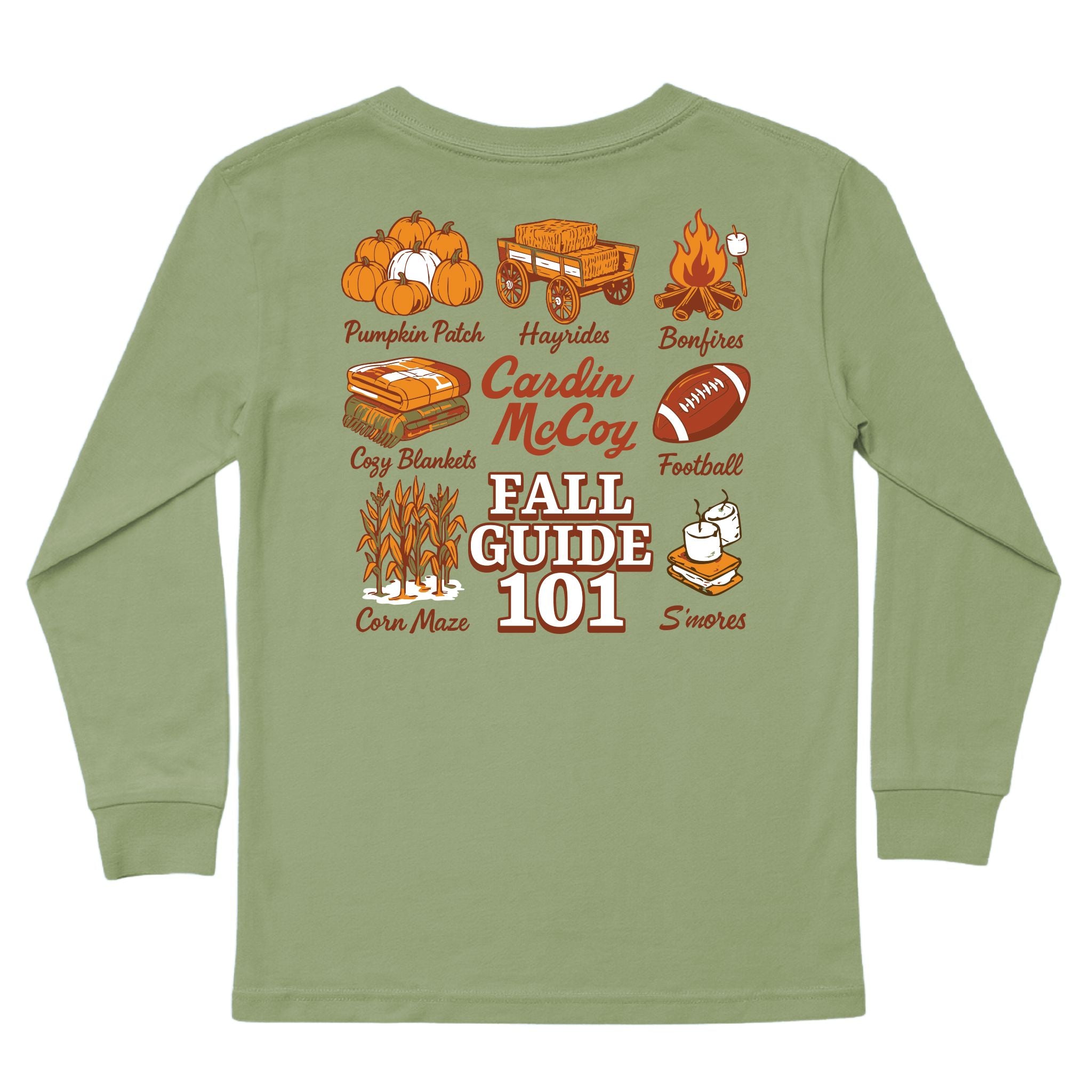 Kids' Fall Guide 101 Long-Sleeve Tee Long Sleeve T-Shirt Cardin McCoy Light Olive XXS (2/3) Pocket