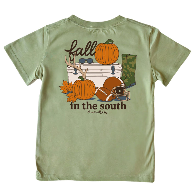 Kids' Fall In The South Short-Sleeve Tee Short Sleeve T-Shirt Cardin McCoy Light Olive XXS (2/3) No Pocket