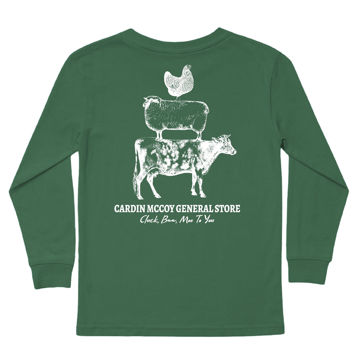Kids' Farm Stack Long-Sleeve Tee Long Sleeve T-Shirt Cardin McCoy Dark Olive XXS (2/3) Pocket