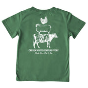 Kids' Farm Stack Short-Sleeve Tee Short Sleeve T-Shirt Cardin McCoy Dark Olive XXS (2/3) Pocket