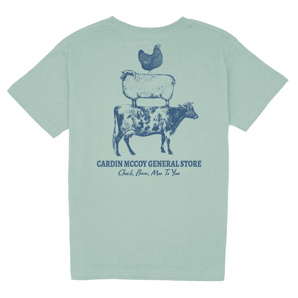 Kids' Farm Stack Short Sleeve Tee Short Sleeve T-Shirt Cardin McCoy Sage XXS (2/3) Pocket