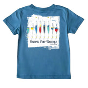 Kids' Fishing For Trouble Short-Sleeve Tee Short Sleeve T-Shirt Cardin McCoy Blue XXS (2/3) Pocket