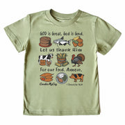 Kids' For Our Food Front Short-Sleeve Tee Short Sleeve T-Shirt Cardin McCoy Light Olive XXS (2/3) Front