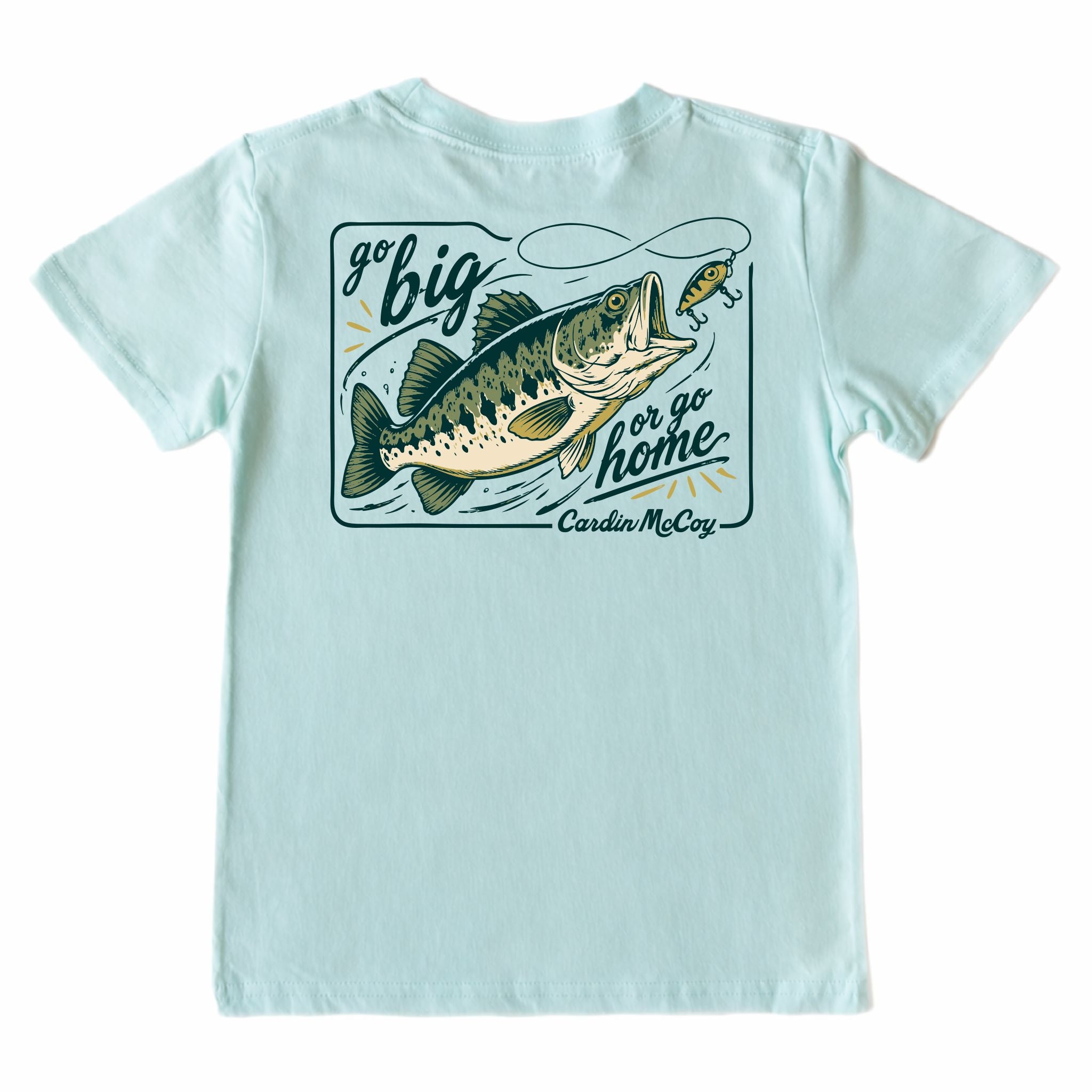 Kids' Go Big or Go Home Short-Sleeve Tee Short Sleeve T-Shirt Cardin McCoy Blue Mint XXS (2/3) Pocket