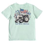 Kids' God Bless America Performance Short-Sleeve Tee Short Sleeve T-Shirt Cardin McCoy Surf Spray XXS (2/3) Performance