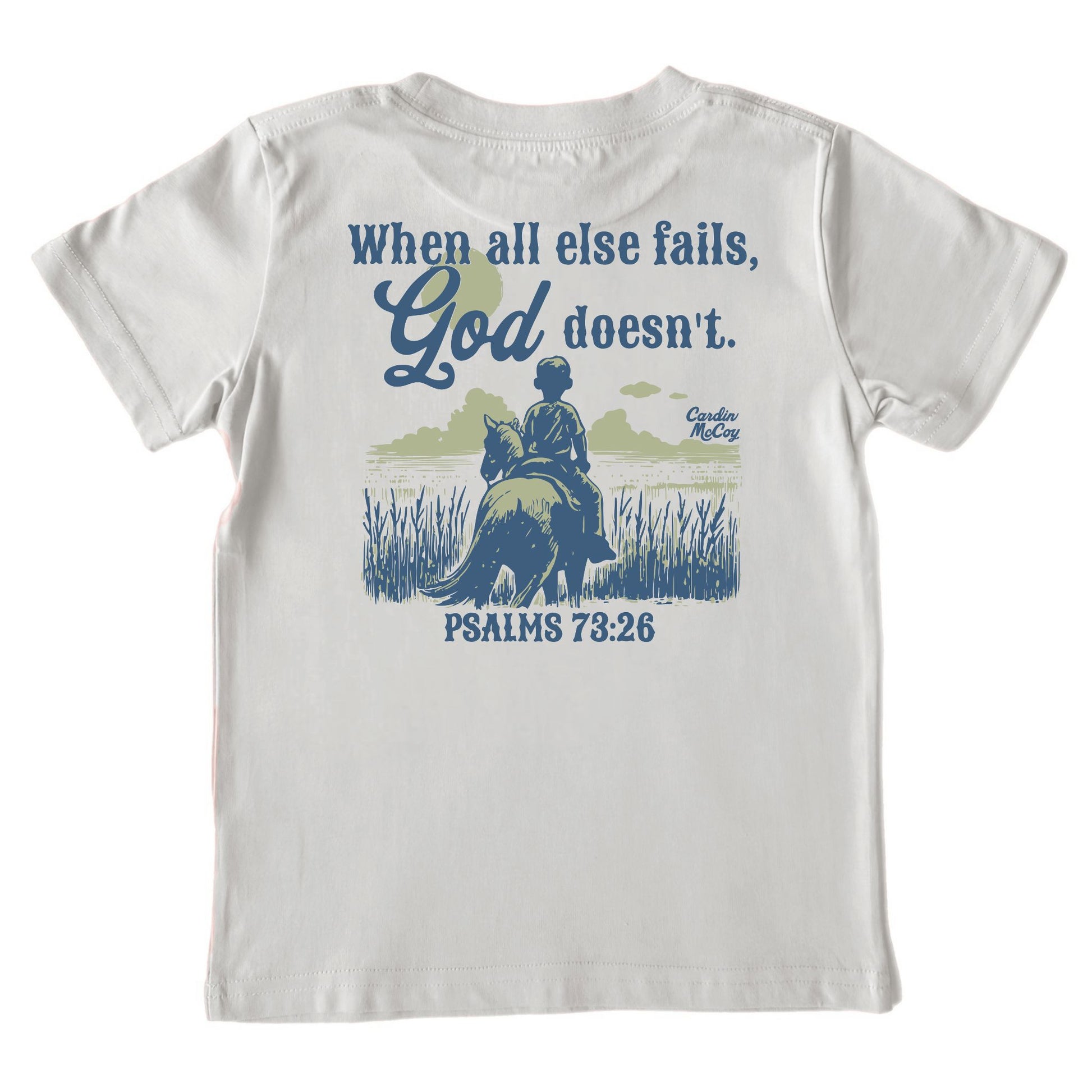 Kids' God Doesn't Short-Sleeve Tee Short Sleeve T-Shirt Cardin McCoy Ice Gray XXS (2/3) Pocket