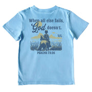 Kids' God Doesn't Short-Sleeve Tee Short Sleeve T-Shirt Cardin McCoy Light Blue XXS (2/3) Pocket