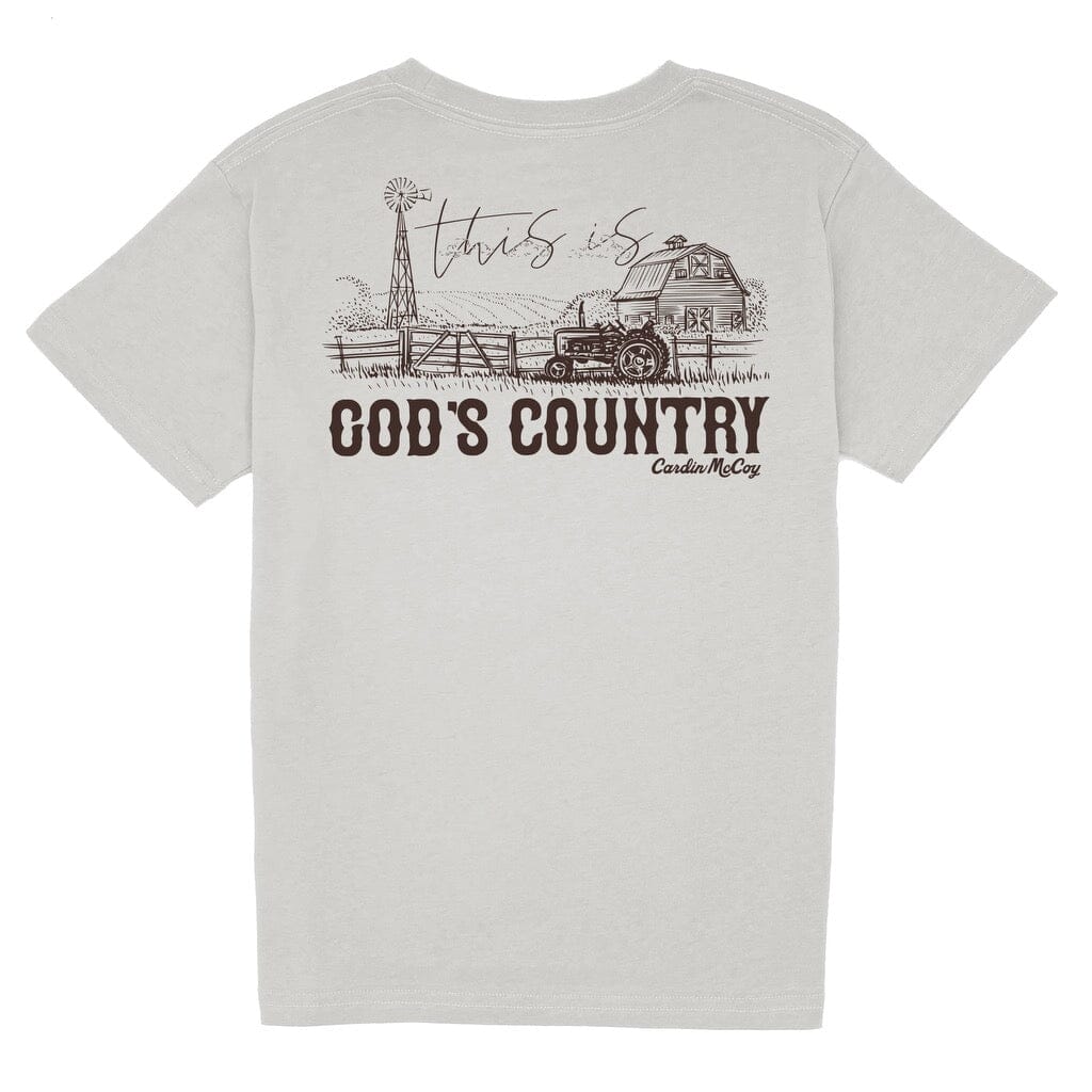Kids' God's Country Short Sleeve Tee Short Sleeve T-Shirt Cardin McCoy Ice Gray XXS (2/3) No Pocket